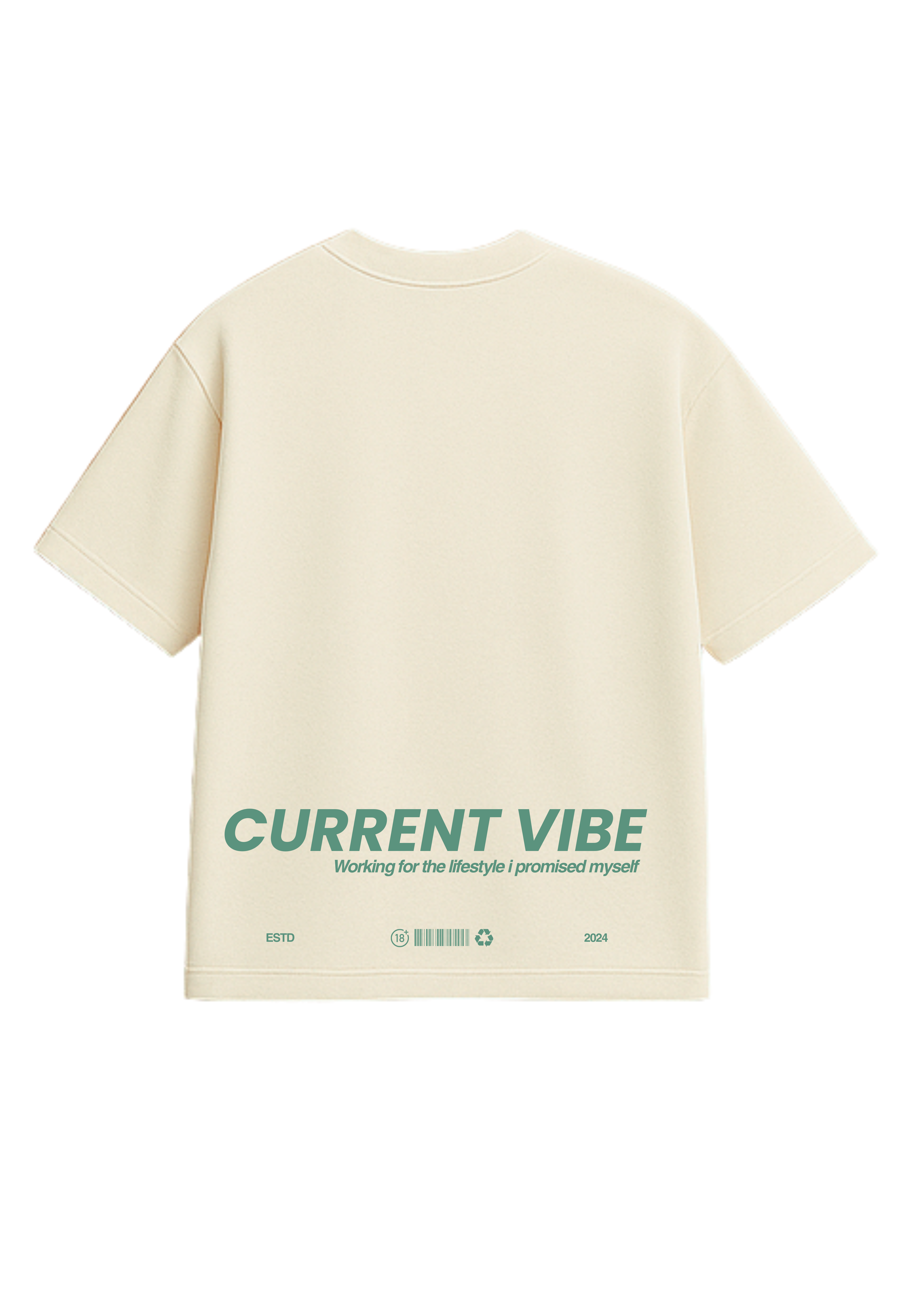T-shirt Creme 